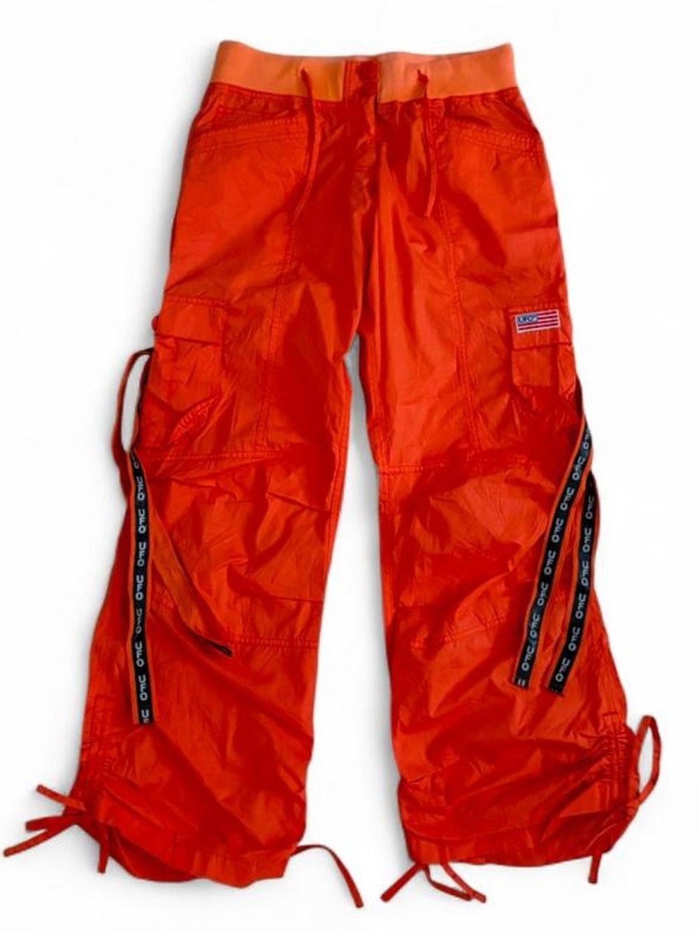 Y2K UFO low rise cargo parachute pants